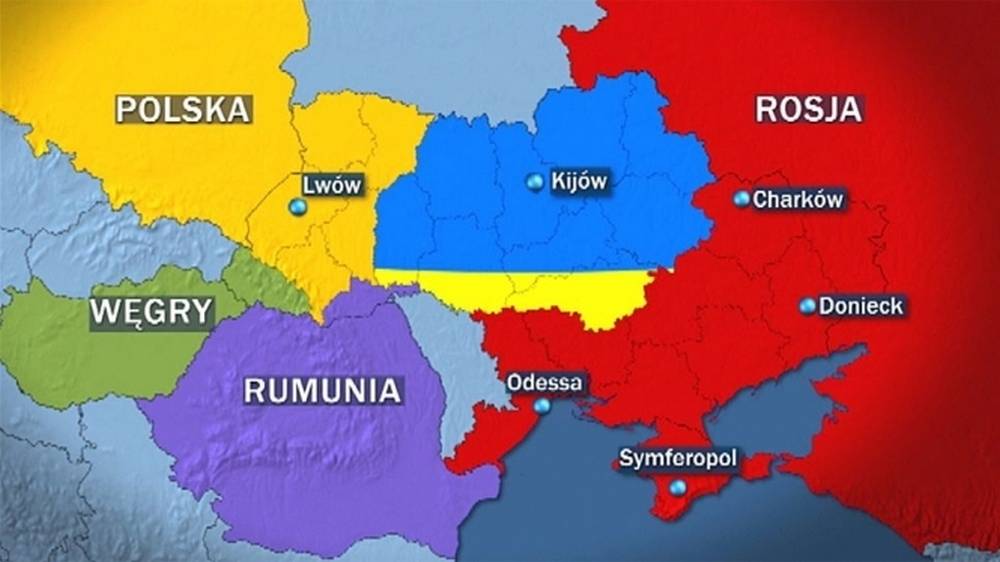 В США предрекли скорый раздел Украины между Россией, Польшей, Венгрией и Румынией В США предрекли скорый раздел Украины между Россией, Польшей, Венгрией и Румынией