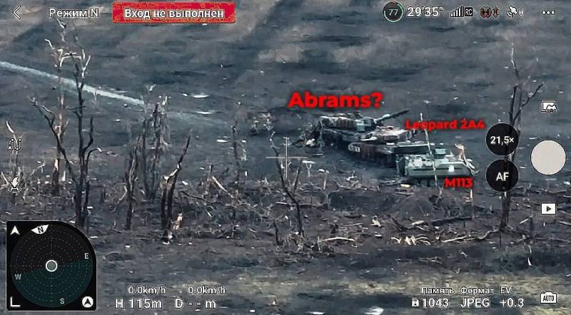В зоне СВО подбили танк, очень похожий на американский Abrams В зоне СВО подбили танк, очень похожий на американский Abrams