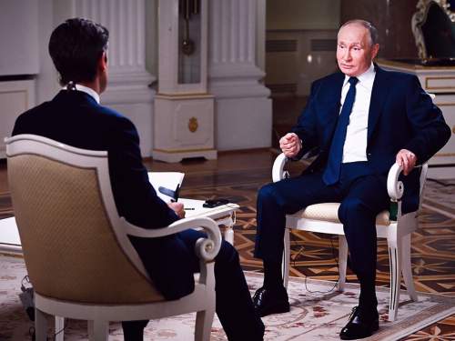 Путин раскрыл о чем говорил с Такером Карлсоном после интервью (ВИДЕО) Путин раскрыл о чем говорил с Такером Карлсоном после интервью (ВИДЕО)