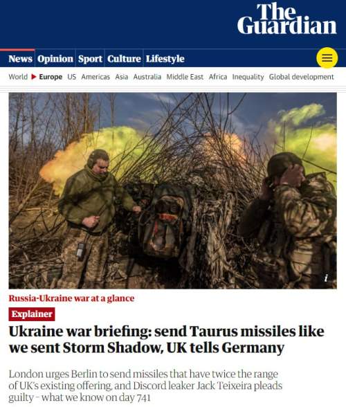 The Guardian: Лондон требовал от ФРГ ударить Taurus по Крымскому мосту