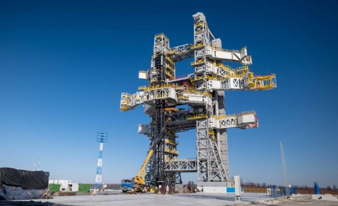 Стартовый комплекс готов к первому запуску тяжелой ракеты-носителя «Ангара-5М»
