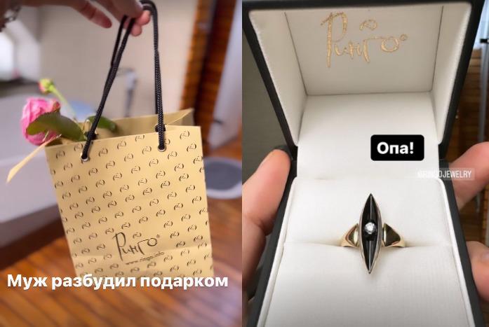 Жена Дмитрия Диброва показала подаренное на годовщину свадьбы кольцо