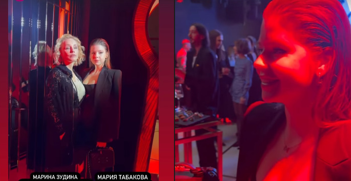 Марина Зудина и ее дочь от Олега Табакова посетили кабаре в откровенных нарядах