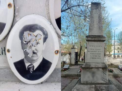 «Свихнувшийся блогер»: в Екатеринбурге изуродовали памятник группе Дятлова (ФОТО)