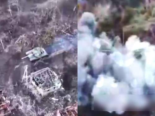 Боец ВС РФ в одиночку эпично уничтожил из РШГ украинский танк Т  64 под Авдеевкой (ФОТО)