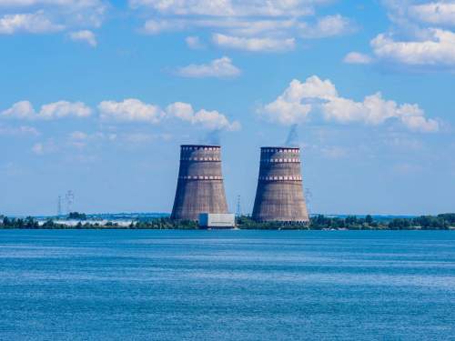 На Запорожской АЭС произошел пожар из-за удара БПЛА ВСУ