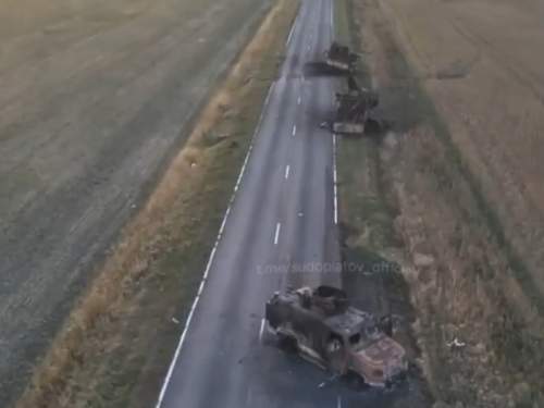 Под Курском сняли на видео «дорогу смерти» (ВИДЕО)
