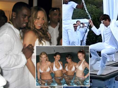 Голая девушка-поднос и кровать на сцене: как проходили Diddy White Party (ФОТО)