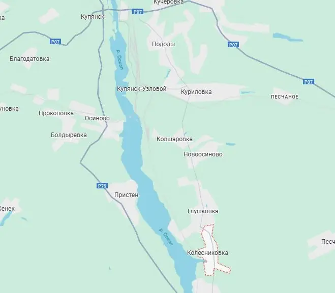 Российская армия освободила Колесниковку в Харьковской области