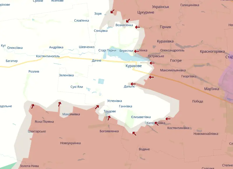 Российские войска затягивают петлю вокруг группировки ВСУ южнее Курахово Российские войска затягивают петлю вокруг группировки ВСУ южнее Курахово