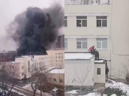 Пожар в горбольнице Екатеринбурга: пациенты выпрыгивали из окон (ВИДЕО) Пожар в горбольнице Екатеринбурга: пациенты выпрыгивали из окон (ВИДЕО)