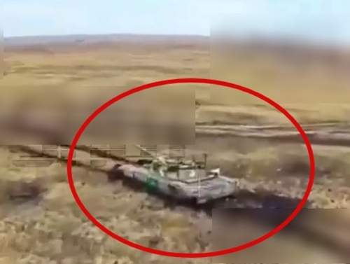 ВС РФ подорвали украинский Т  72, помешав ВСУ эвакуировать его в тыл (ВИДЕО)