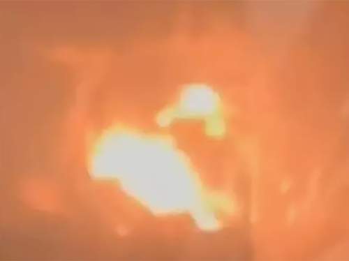 В Ростовской области произошел крупный пожар на промышленном объекте