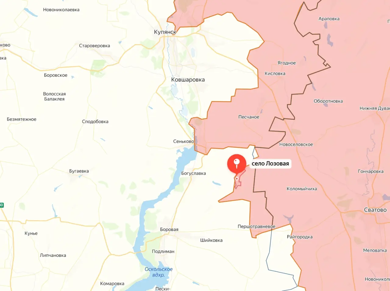 Освобождение Лозовой позволит ВС РФ расширить зону контроля на левом берегу Оскола и подтянуть фланги Освобождение Лозовой позволит ВС РФ расширить зону контроля на левом берегу Оскола и подтянуть фланги