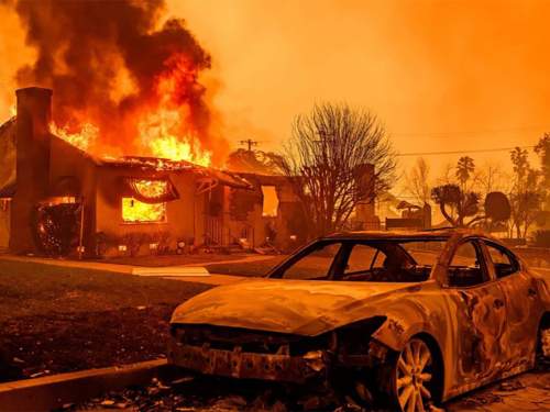 Голливуд в огне: пожары в Калифорнии уже уничтожили виллу Пэрис Хилтон (ВИДЕО)