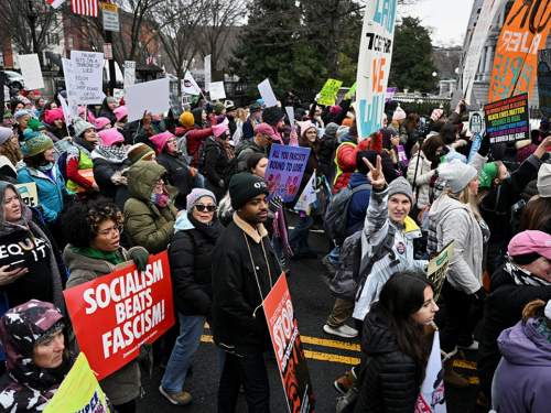В Вашингтоне тысячи людей вышли на протесты против Трампа (ВИДЕО)