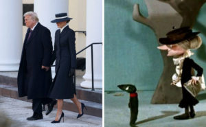Мелания Трамп в шляпке на инаугурации стала мемом в Сети (ФОТО, ВИДЕО)