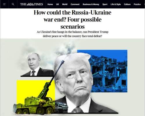 The Times озвучил четыре сценария завершения конфликта на Украине