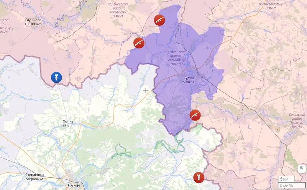 ВС РФ продвинулись в районах Гуево и Погребков в Курской области