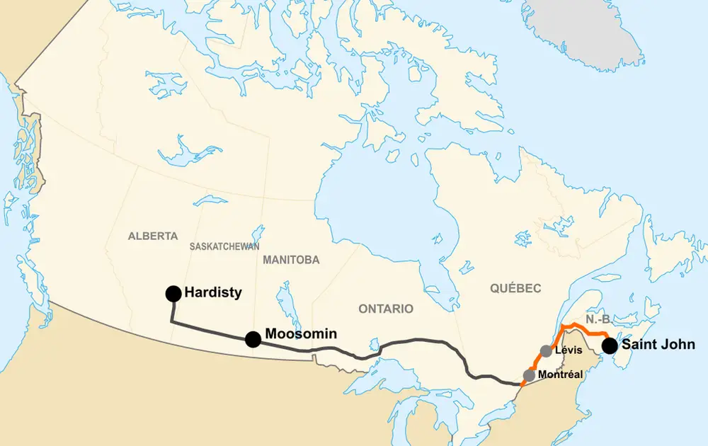 Разворот нефтяного потока: в Канаде задумались о реанимации проекта «трубы к Атлантике»