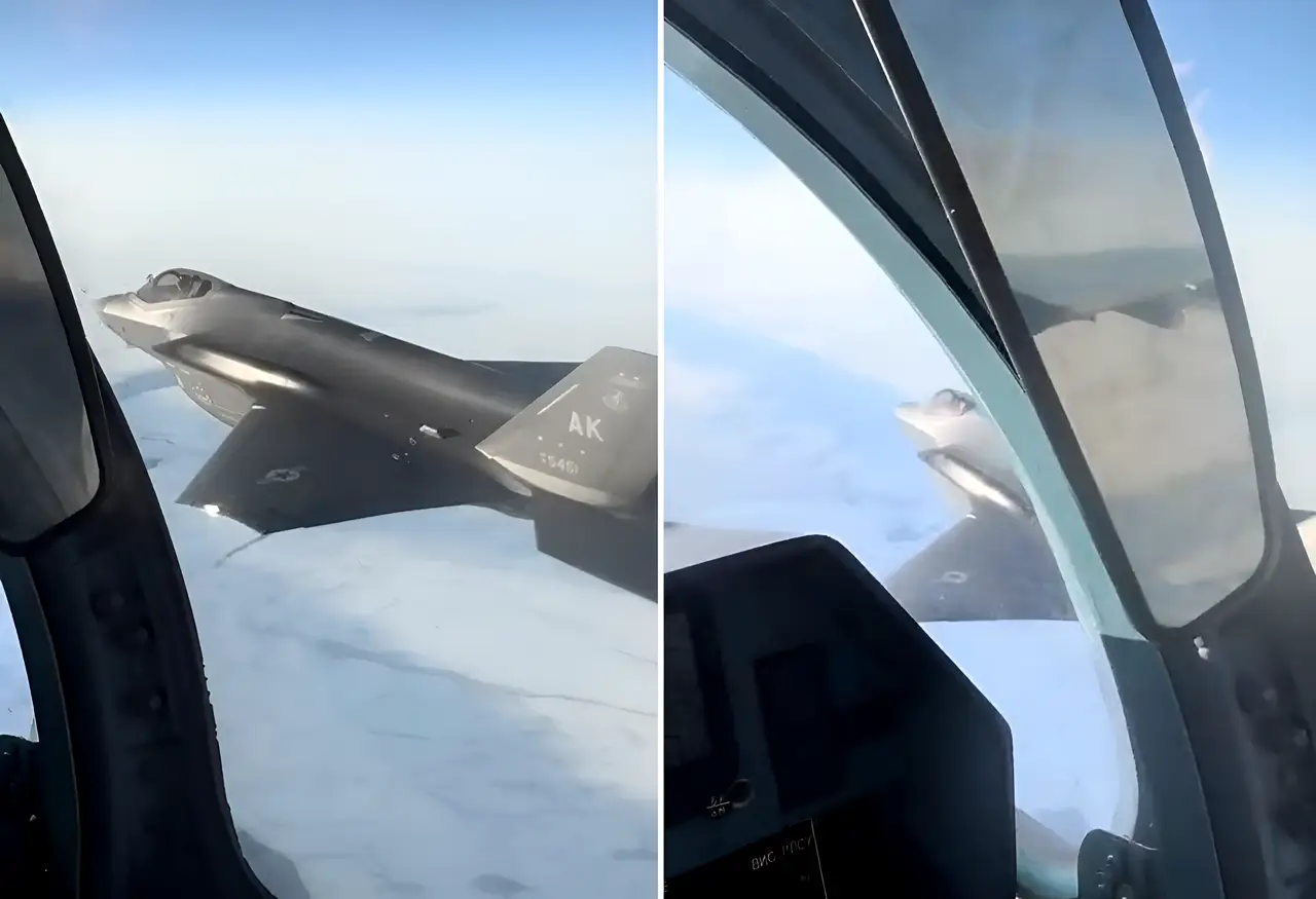 Американский F-35 подлетел вплотную к нашему Су-35, создав опасную ситуацию