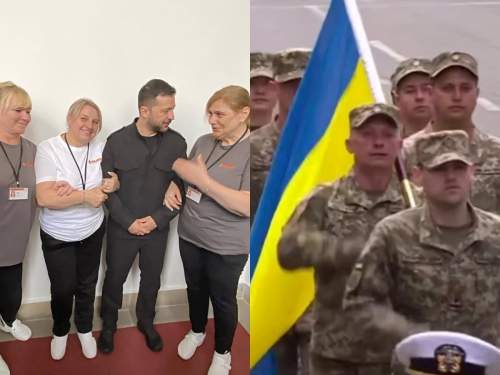 Зеленский на фото с уборщицами из Украины и парад ВСУ по навозу высмеивают в Сети (ФОТО, ВИДЕО) Зеленский на фото с уборщицами из Украины и парад ВСУ по навозу высмеивают в Сети (ФОТО, ВИДЕО)