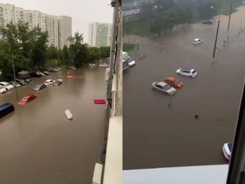 Мощный ливень затопил Москву: под водой дороги и метро (ФОТО, ВИДЕО) Мощный ливень затопил Москву: под водой дороги и метро (ФОТО, ВИДЕО)