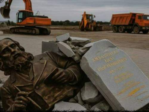 Азербайджан снес памятник Айвазовскому в Карабахе Азербайджан снес памятник Айвазовскому в Карабахе