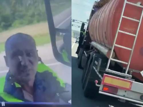 В Дагестане дальнобойщик провез инспектора ДПС на подножке бензовоза 5 километров (ВИДЕО)