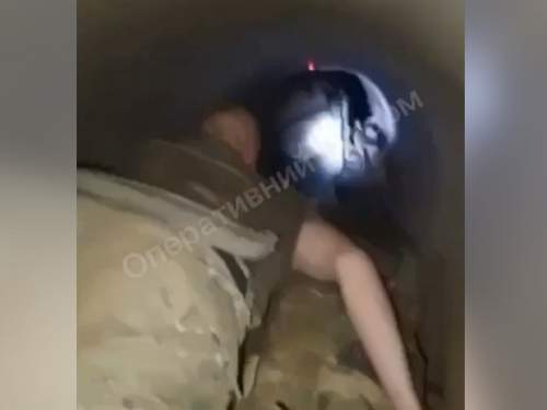Появилось видео продвижения бойцов ВС РФ по газовой трубе в Купянск (ВИДЕО)