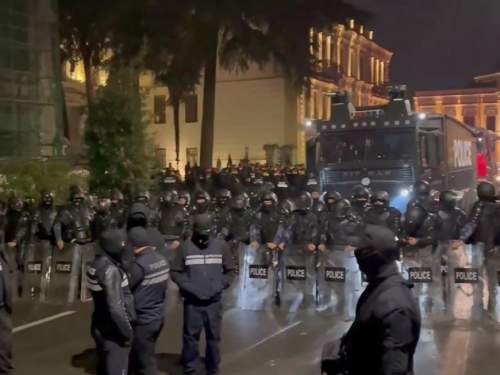 Майдан в Грузии: протестующие штурмуют дворец президента (ВИДЕО)