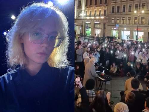 В Петербурге задержали уличную певицу Наоко, исполнявшую хиты иноагентов (ФОТО, ВИДЕО)