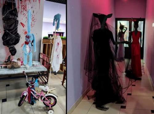 «Бал у Сатаны»: россиянку шокировало детские декорации к Хэллоуину в ТЦ Абакана (ФОТО) «Бал у Сатаны»: россиянку шокировало детские декорации к Хэллоуину в ТЦ Абакана (ФОТО)