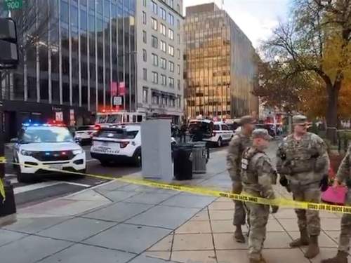 Стрельба в Вашингтоне: ранены двое военных Нацгвардии США у Белого дома (ВИДЕО)