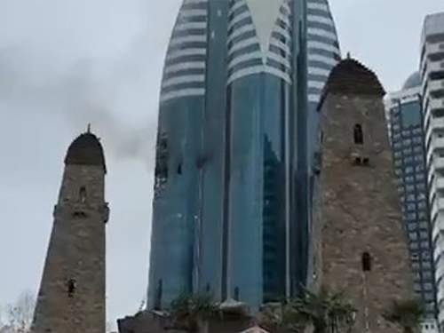 БПЛА ВСУ врезался в &laquo;Грозный-Сити&raquo;: появилось видео с места удара (ФОТО, ВИДЕО)