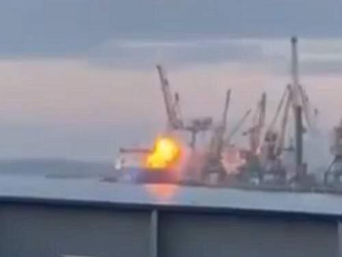 ВС РФ потопили в порту Одессы генераторы для спасения Киева от блэкаута (ФОТО, ВИДЕО)