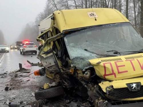 В ДТП под Брянском с микроавтобусом с детьми пострадал 21 человек (ВИДЕО)