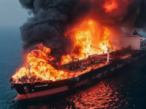 БПЛА атаковали танкеры с казахстанской нефтью в Чёрном море