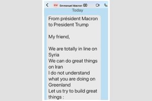 Трамп опубликовал переписку с Макроном, где упоминаются Гренландия и РФ (ФОТО)