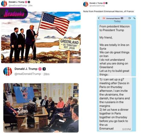 «Назад не пойдем!»: Трамп дразнит мир картинками с захватом Гренландии (ФОТО)