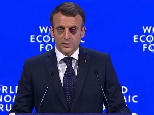 «Глаз тигра»: Макрон в очках-авиаторах в Давосе стал мемом (ФОТО)