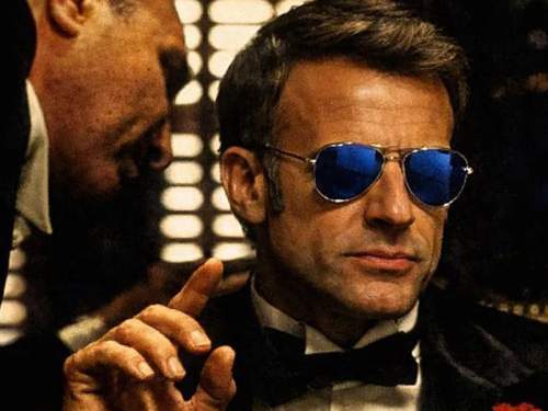 «Глаз тигра»: Макрон в очках-авиаторах в Давосе стал мемом (ФОТО)