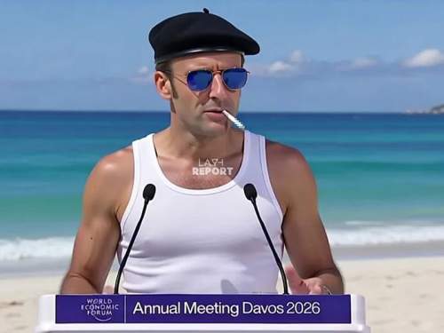 «Глаз тигра»: Макрон в очках-авиаторах в Давосе стал мемом (ФОТО)