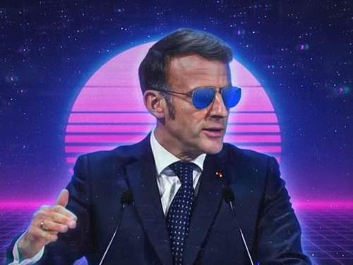 «Глаз тигра»: Макрон в очках-авиаторах в Давосе стал мемом (ФОТО)
