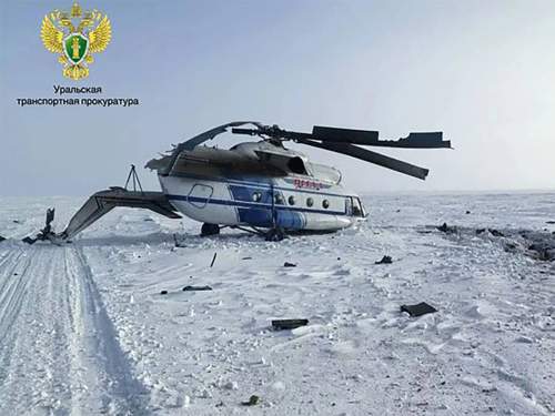 Вертолет Ми  8 с вахтовиками совершил жесткую посадку на Ямале (ВИДЕО)