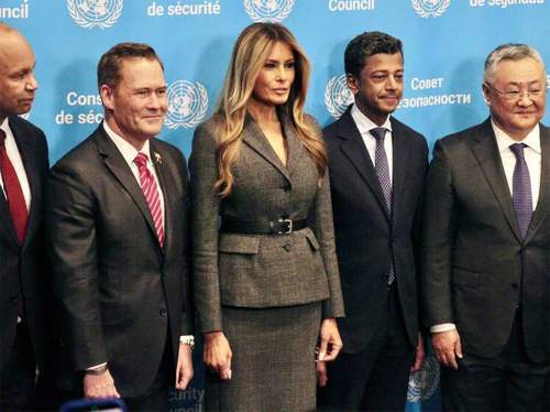 Меланья Трамп выступила в Совбезе ООН и поблагодарила Россию