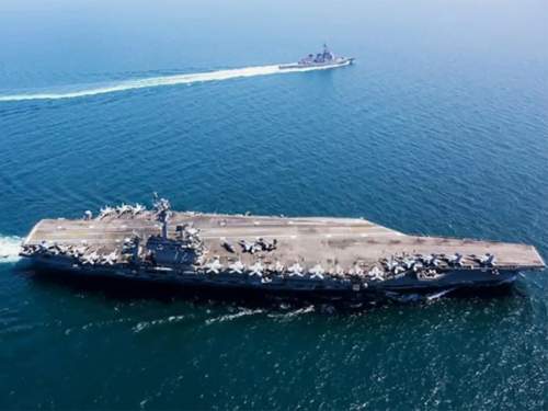 Иран ударил по авианосцу США «Авраам Линкольн», показав видео атаки (ВИДЕО)