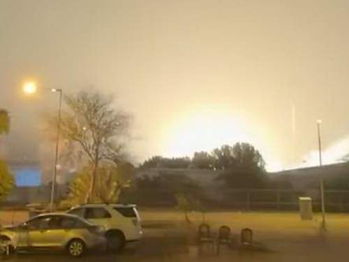 Удар Ирана по штаб-квартире Пятого флота США в Бахрейне попал на видео (ВИДЕО)