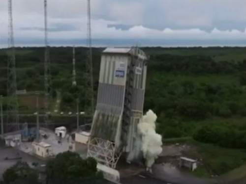 На космодроме Куру взорвали стартовую площадку ракеты &laquo;Союз-СТ&raquo; (ВИДЕО)