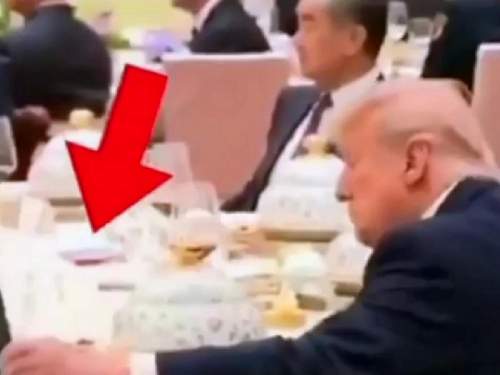 Пока Си Цзиньпин отошел от стола, Трамп изучал его блокнот (ФОТО, ВИДЕО)